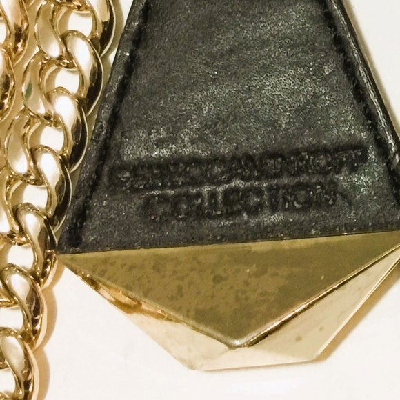 REBECCA MINKOFF GOLD LAME SHOULDERBAG=NEW WITH TAGS - Picture 3 of 8